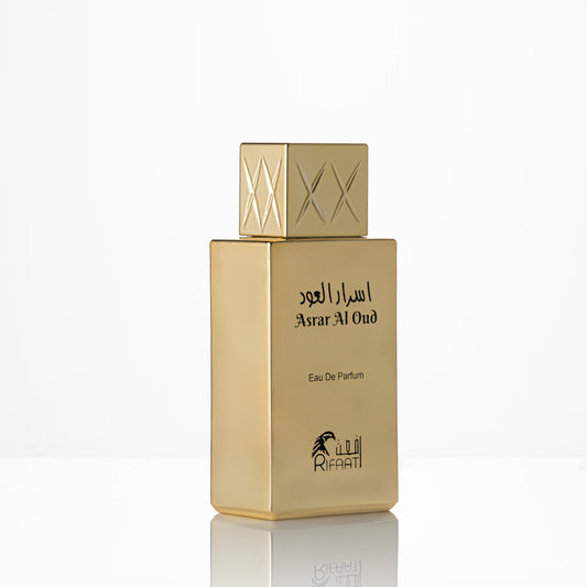 Long lasting amber oud perfume asrar al oud from luxury concept looking like shaghaf.