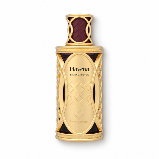 Havena extrait de parfum. It is a gourmand scent with a boozy touch