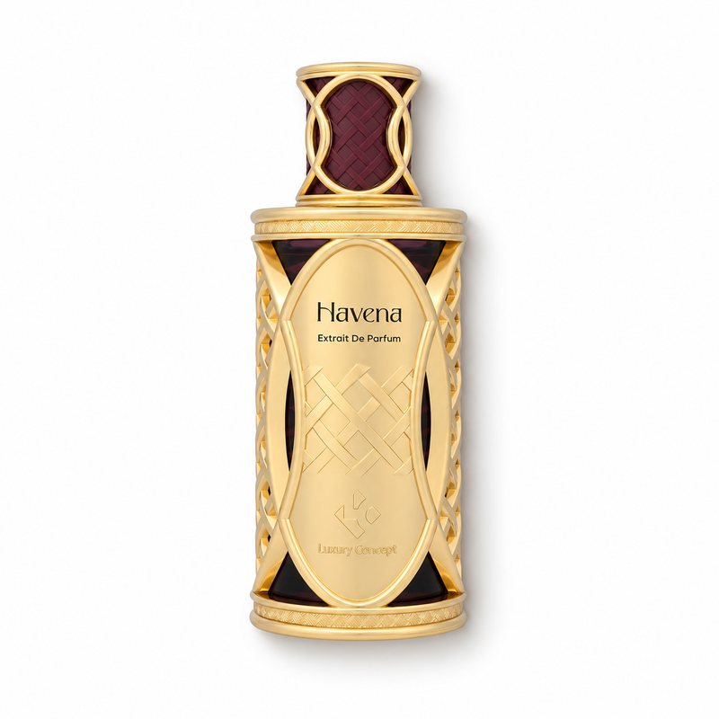 Havena extrait de parfum. It is a gourmand scent with a boozy touch