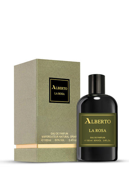 La Rosa Eau de Parfum 100ml by Alberto presented with elegant packaging