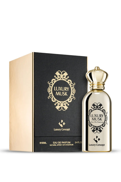 Luxury Musk Eau de Parfum 100ml perfume bottle with box by Luxury Concept