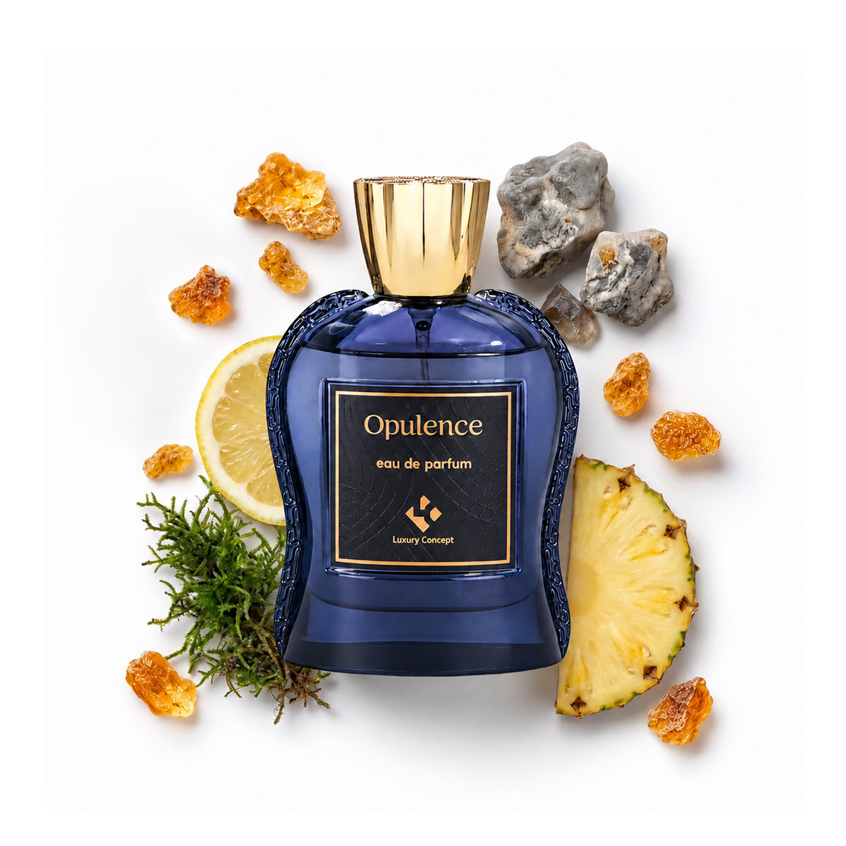Opulence is a tropical perfume from Luxury Concept with pineapple perfume notes.