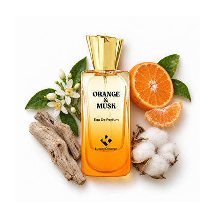 Orange & Musk is a orange musky perfume from luxury concept