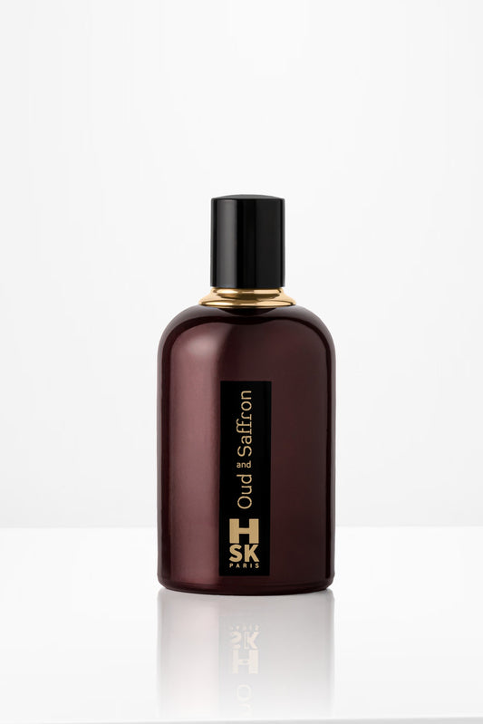 Oud and Saffron by Luxury Concept, fragrance bottle and packaging