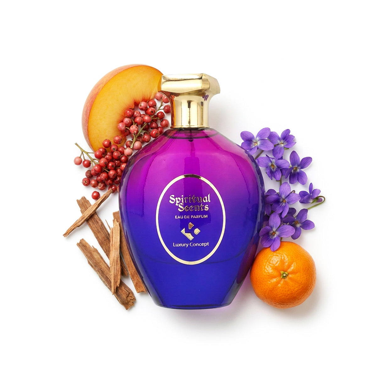 Spiritual scents notes are more floral fruity fresh spicy perfume